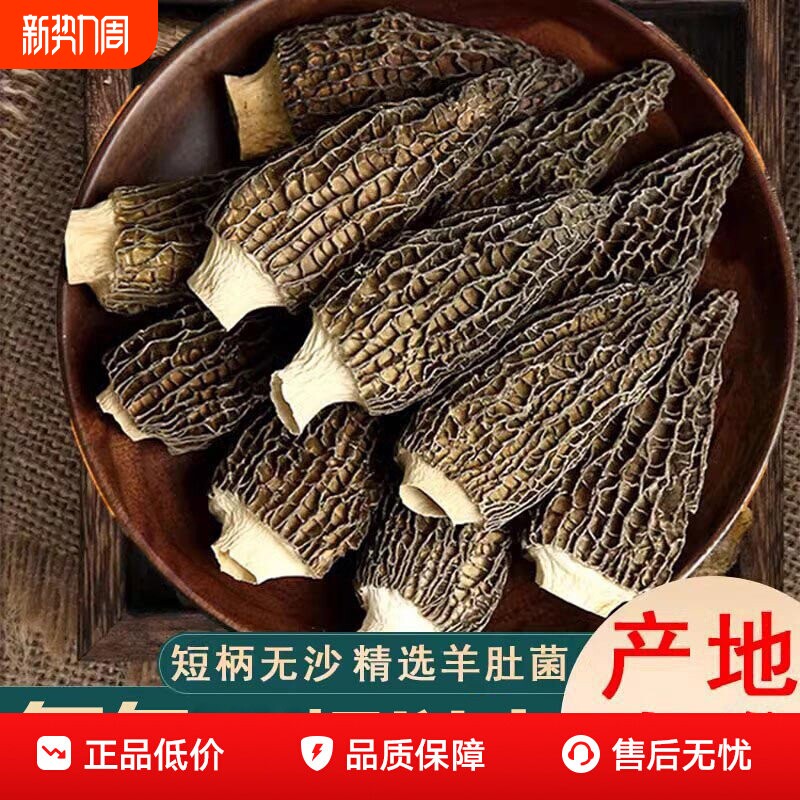 新鲜羊肚菌干货古田菌子非野生煲汤食材牛肚菌年货节炖汤美味火锅