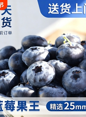 蓝莓鲜果新鲜高端水果云南当季怡颗高山L25花香孕妇整箱包邮顺丰
