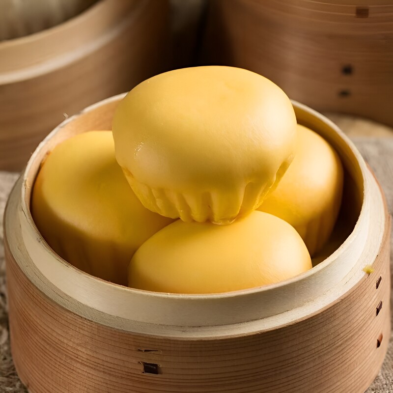 爆汁广式流沙包茶楼咸蛋黄儿童早餐包点速冻半成品港式速食营养