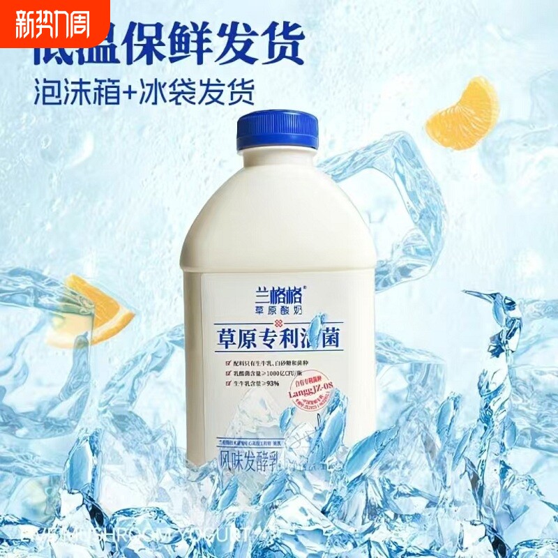兰格格草原专利活菌酸奶风味发酵乳乳酪1kg可做干巴希腊酸奶用