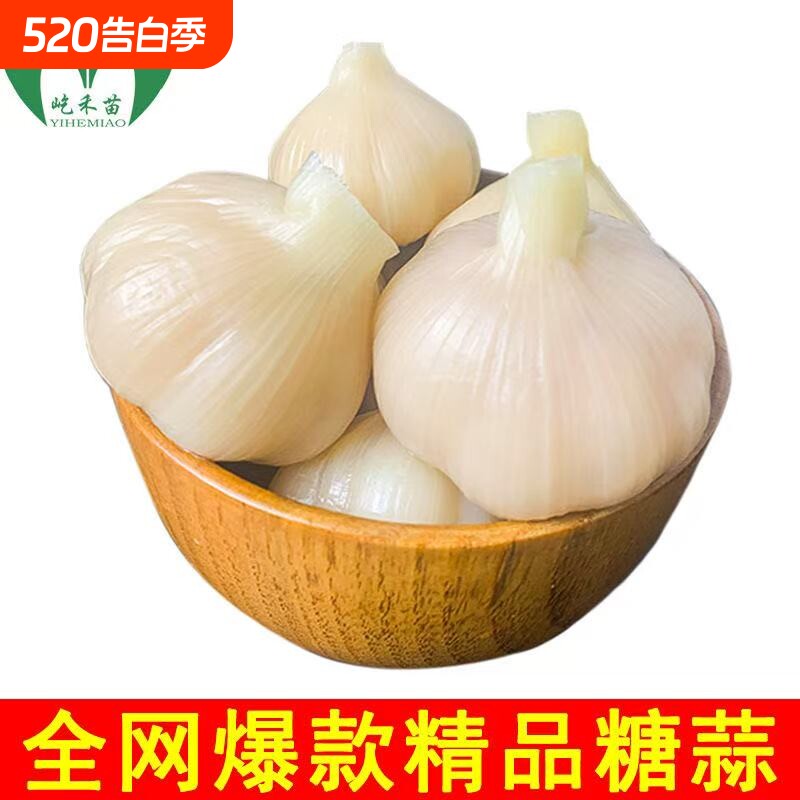 糖蒜头糖醋蒜腌大蒜山东新鲜大蒜咸菜下饭菜糖醋泡蒜糖蒜商用酱菜
