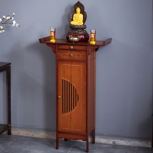 家用香案佛龛新中式立柜财神爷柜神台供桌佛台观音佛像玄关桌神龛