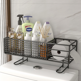 速发免打孔上桶马方置物架卫所间洗手间放卫生纸巾多功能厕生收纳