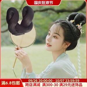 速发古风汉嫣假发包长歌行李乐服假发型形可爱唐风造变古装发髻