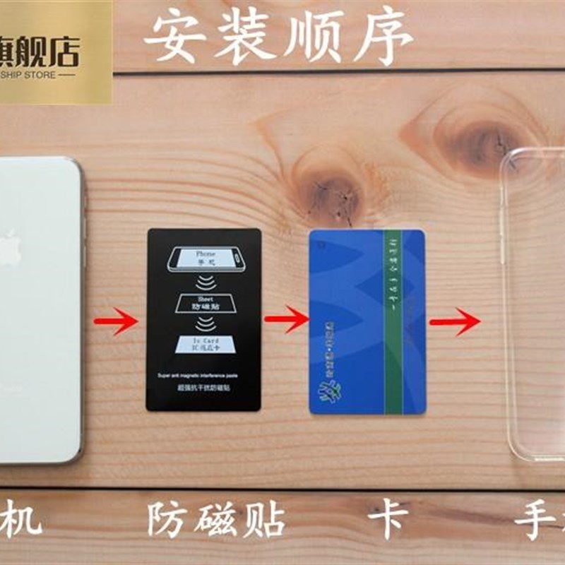 速发优选消氧体铁磁贴手机干扰防磁贴屏蔽贴公交卡防防磁贴通手机