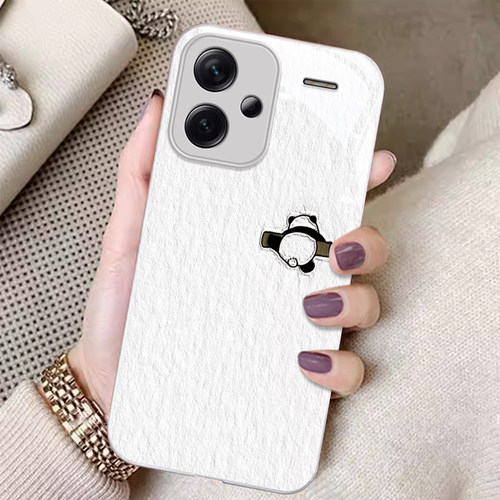 适用红米note13pro手机保护壳新款女红米note12turbo油画 画熊猫高级感11epro防摔10pro创意9pro矽胶液态全包