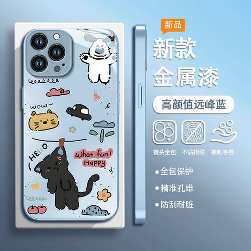 适用1加ace竞速版手机壳小狗猫咪新款女1加ace3高级感ace2可爱12防摔11硅胶10液态9pro专用全包镜头保护套女