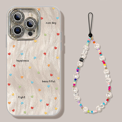 适用苹果新款带手链镜头膜保护套