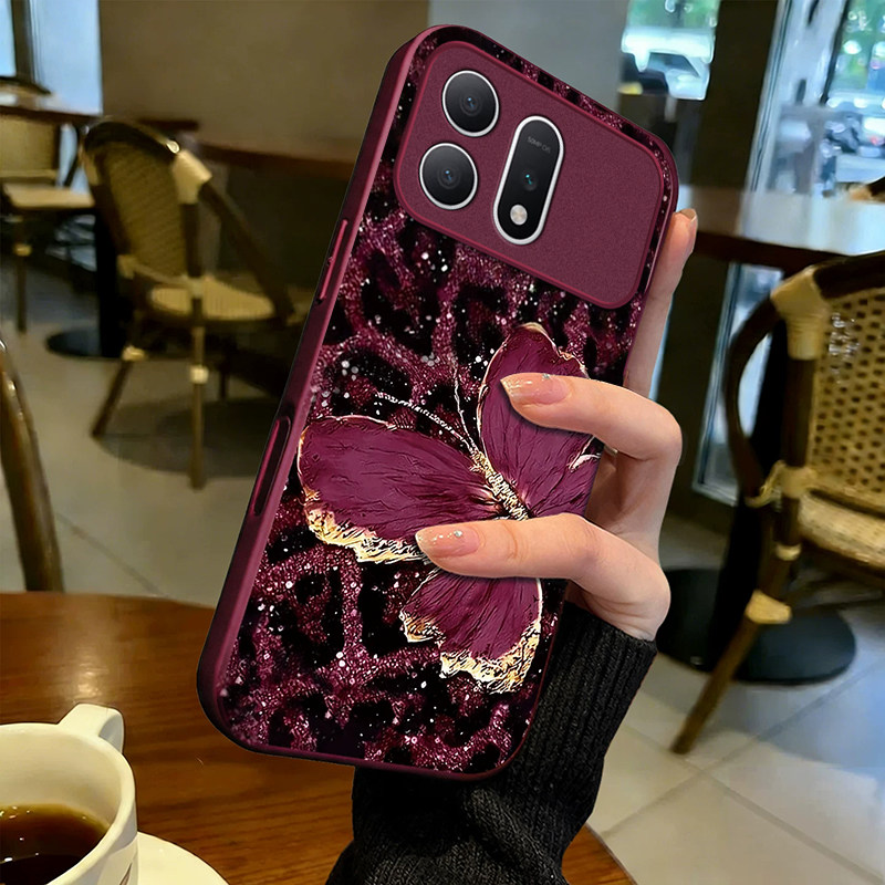 适用荣耀WIN豹纹蝴蝶手机壳WINRT新品WINTurbo女新款防摔honor保护套POWER2高级感摄像头全包创意小清新小众