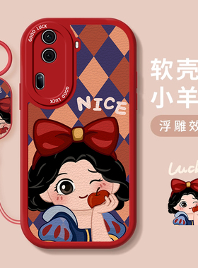 适用opporepro手机壳格子公主新款高级感opporeno10可爱9卡通8创意7防摔6硅胶5液态4全包3带挂绳2保护套