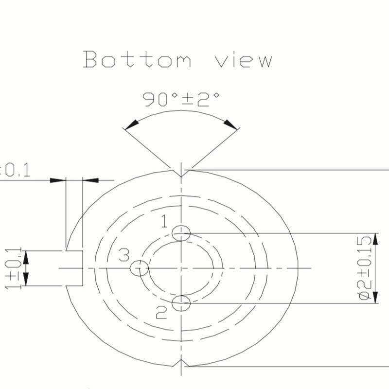 工业级6mm 三脚点状激光头 外调焦距红光点状激光镭射头 650nm5mw