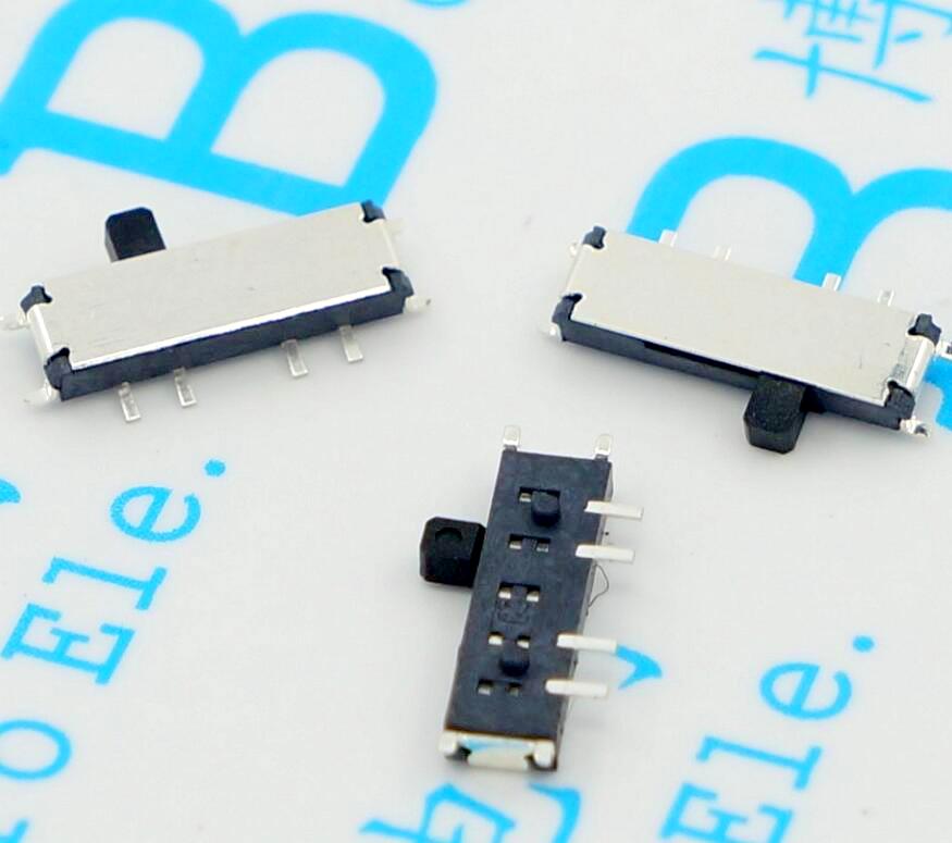 八脚三档 侧拨八脚 小拨动开关 滑动开关 8脚 MSK-12C03-07(1P2T)