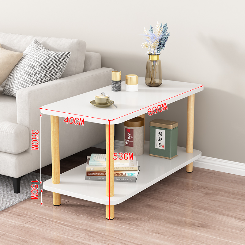 经济型茶几简约置物架沙发小茶几家用简易角几小桌子卧室迷你方桌