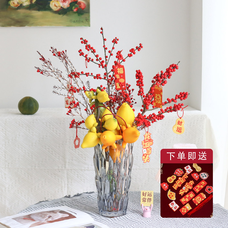 年宵花新年鲜花冬青五代果大花惠兰云南直发春节装饰布景插花