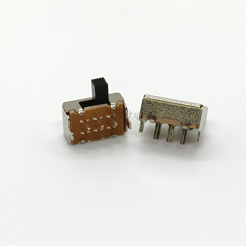 SK-22F18G5拨动开关双排2档6脚卧式直插电源滑动开关柄长5mm