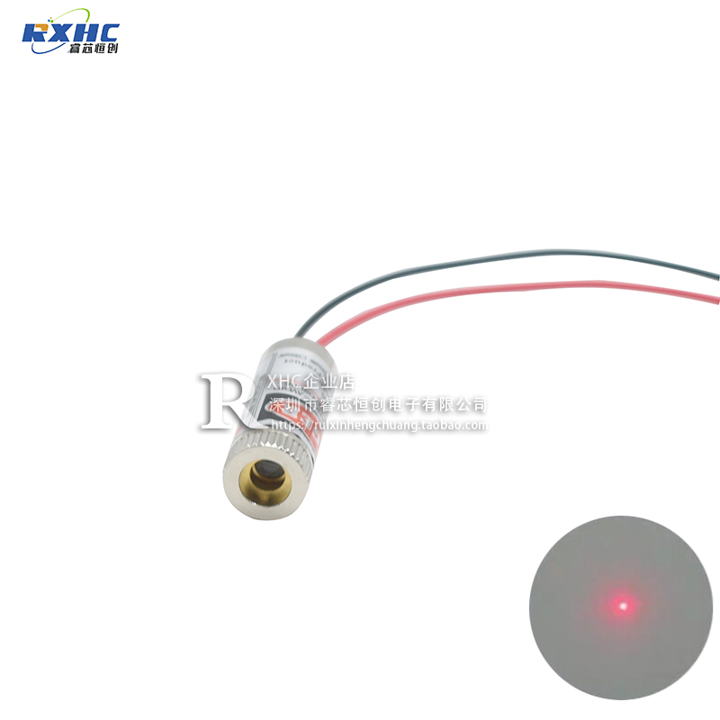 12mm激光头激光管5mW红色点状/一字/十字激光二极管模组 可调焦距