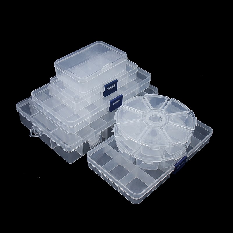 金超透明塑料盒小螺丝收纳盒五金分类盒元件电子零件盒子分格有盖