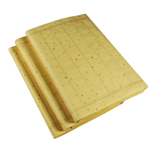 小楷宣纸四尺对开熟宣书法毛笔行书半生半熟仿古竖条格状元笺抄经