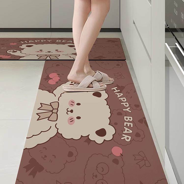 硅藻泥厨房地垫防滑防油可擦耐脏免洗专用脚垫吸油吸水地毯可裁剪,居家布艺,厨房地垫,淘宝优惠券,粉丝福利购,淘宝优惠卷