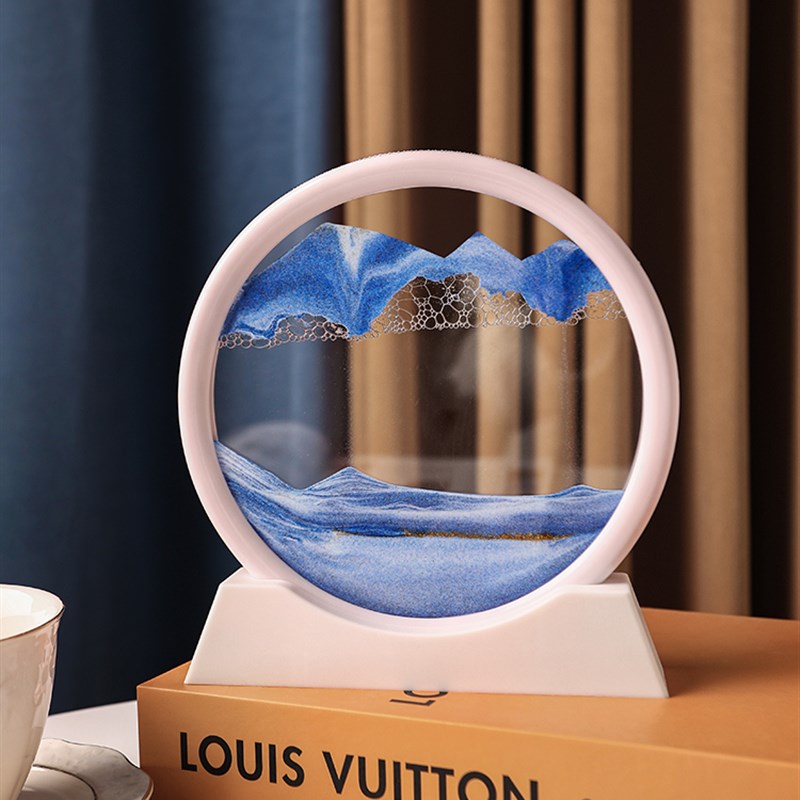 创意办公室现代酒柜客厅摆件沙漏流沙画轻奢装饰品电视柜家居饰品