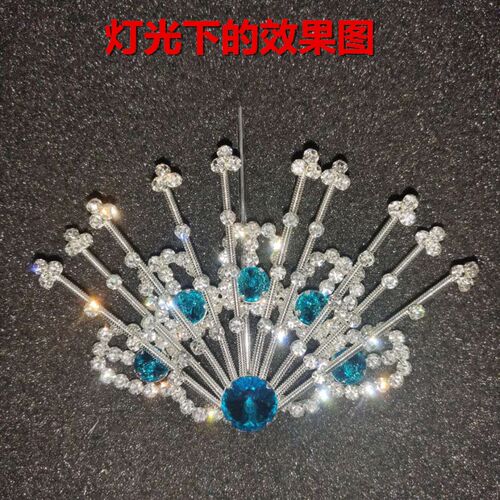 好货戏曲戏剧专业包头用品舞台头面无头双光水钻京剧花旦头饰新品
