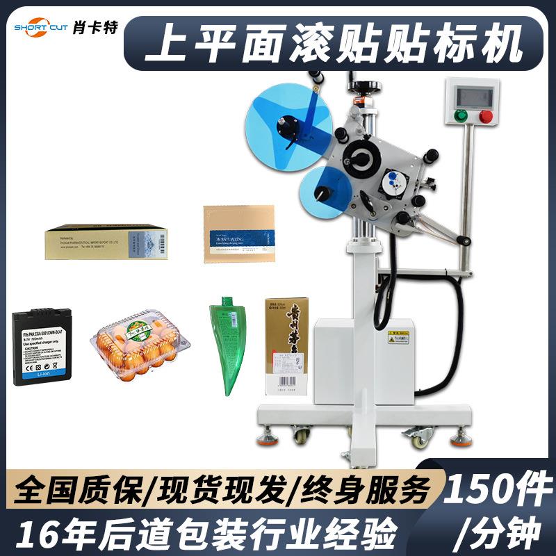 不干胶平面车标贴机 全自动流水线配线车标贴机盒子纸箱线上式车