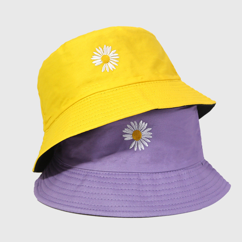 Summer Sun Hat Reversible Bucket Caps Women Fishing Outdoor