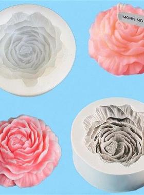 3d Soap Mold Diy Flower Mold Peony Flower Shape Silicone