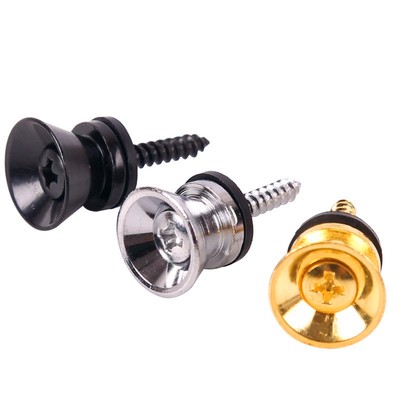 2Pcs Hot Guitar Strap Lock Locking Pegs Pin Metal End Strap