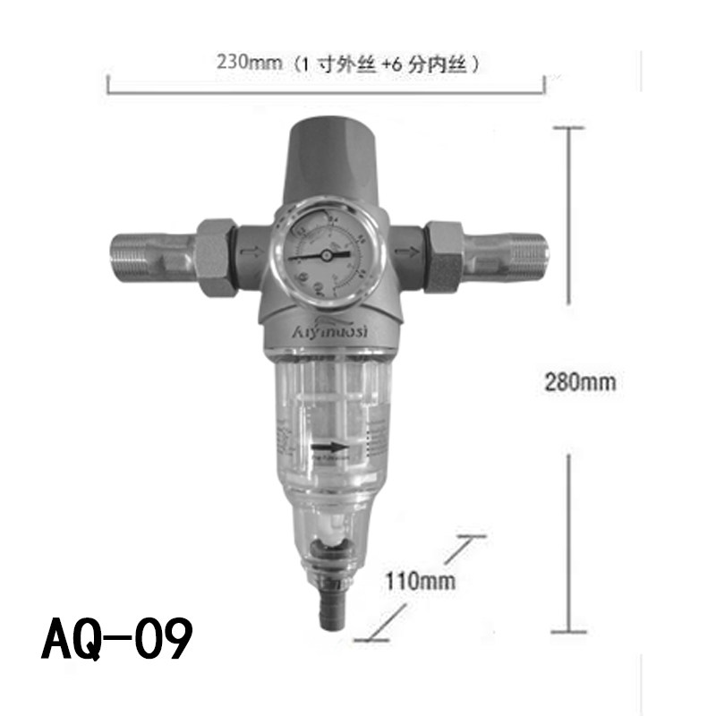 极速艾易诺思虹吸反洗前置过滤器家用大流量净水器全屋自来水净化