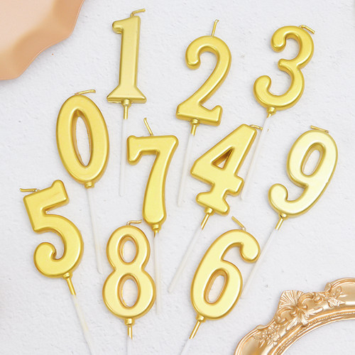 好货birthday cake digital candles party decoration card Numb