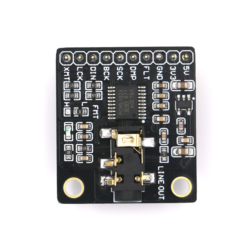 PCM5102A 立体声DAC 数模转换器 PLL语音模块 I2S音频播放模块