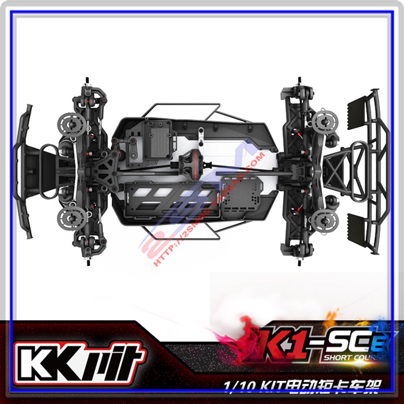 KKPIT K1 SCE V2短卡 1/10专业竞p赛电动短卡车架遥控越野模型车