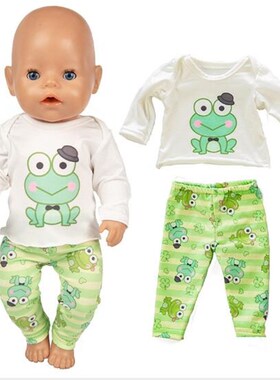 极速Fashion Frog Suit Wear For 4cm Baby Born Doll Clothes 17