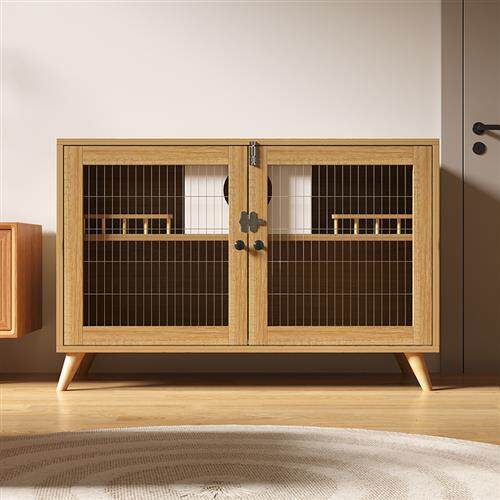 极速猫柜防水实木猫屋封闭式室内生态毛别墅人宠共用电视柜双层猫