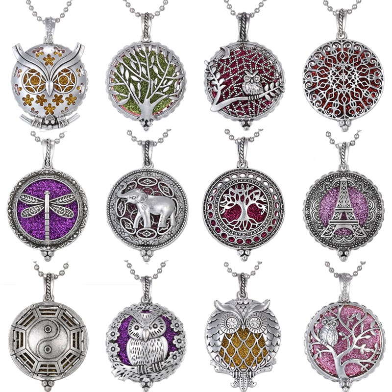 Aroma Diffuser Necklace Aromatherapy Jewelry Pendant e Eleph