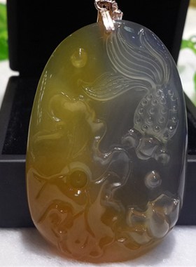 天然翡翠黄翡色冰种玻璃种金玉满堂牌子挂件吊坠 招财转运男女款