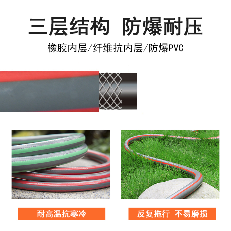 洗车浇花高压水枪水管收纳架卷管器绕管家用水管软管浇水神器50米