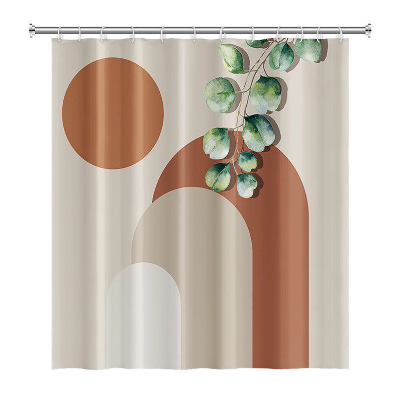 极速Nordic Wind Abstract Art Boho Shower Curtain Waterproof