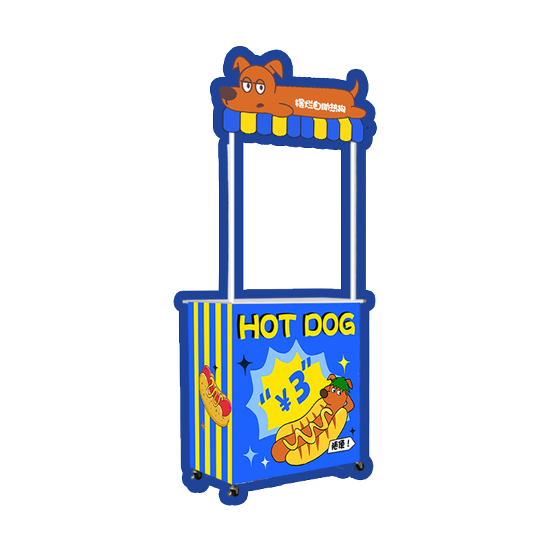 网红店铺暴手打柠檬茶水路边摊摆摊神器桌子折叠便携小推车带轮子