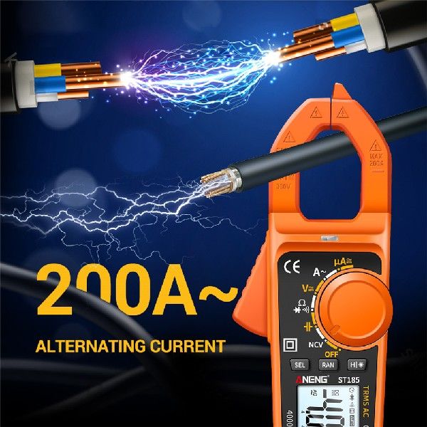 ST185 Digital Clamp Meter 4000 Counts 200A Multimeter