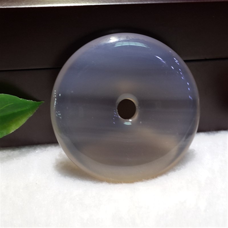 天然翡翠色冰种玻璃种平安扣挂件吊坠吊件 招财吉祥保平安男女款