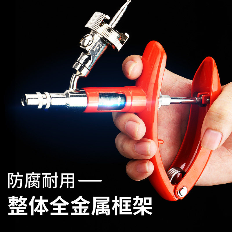 极速不锈钢金属连续注射器兽用注射注器猪用疫苗针管牛羊针筒注射