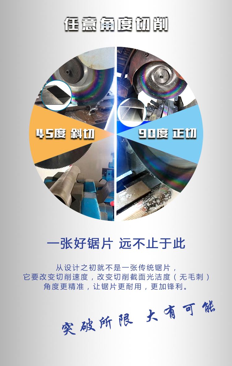 。BEERi高速网锯片金属切割不锈钢电磨机专用锯片 M42 彩色涂层