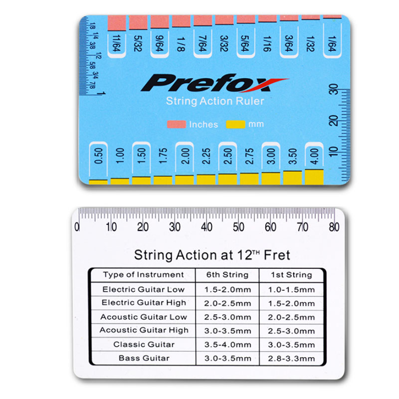 1pc Guitar String Action Gauge String Pitch Ruler Measuring