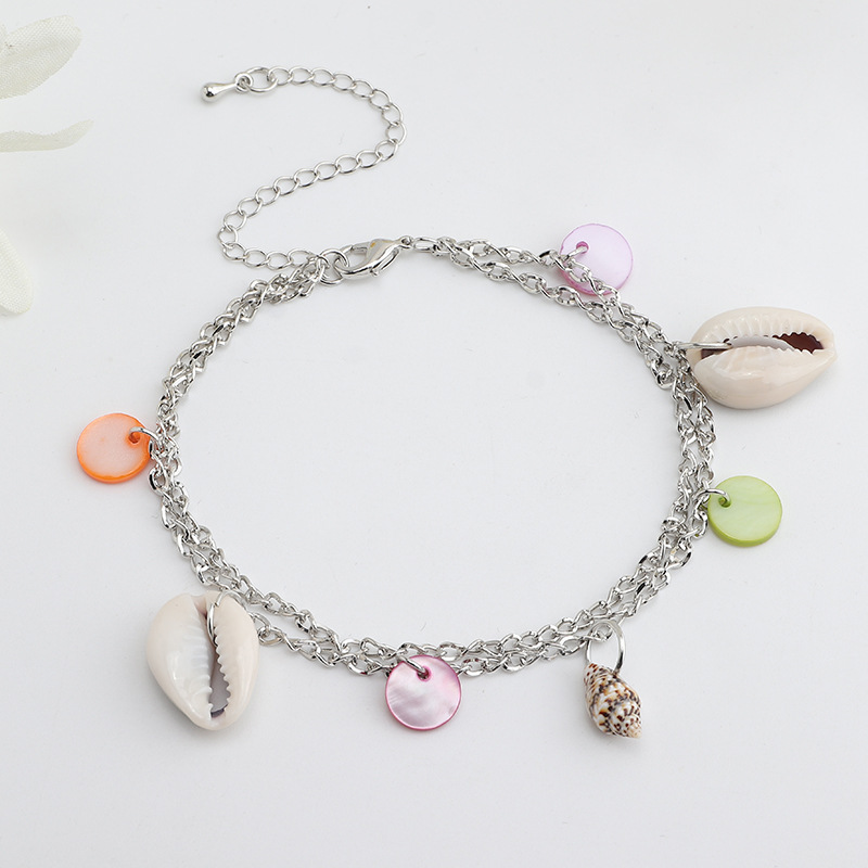 Casual fashion accessories beach shells starfish anklets脚链