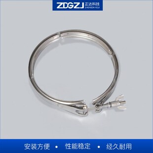 甄选304不锈钢快装 V型槽抱箍冲压沟槽接头双倍管V箍管夹双备卡箍