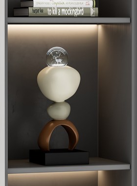 高档石来运转水晶l球装饰摆件客厅电视柜办公室桌面软装艺术品摆