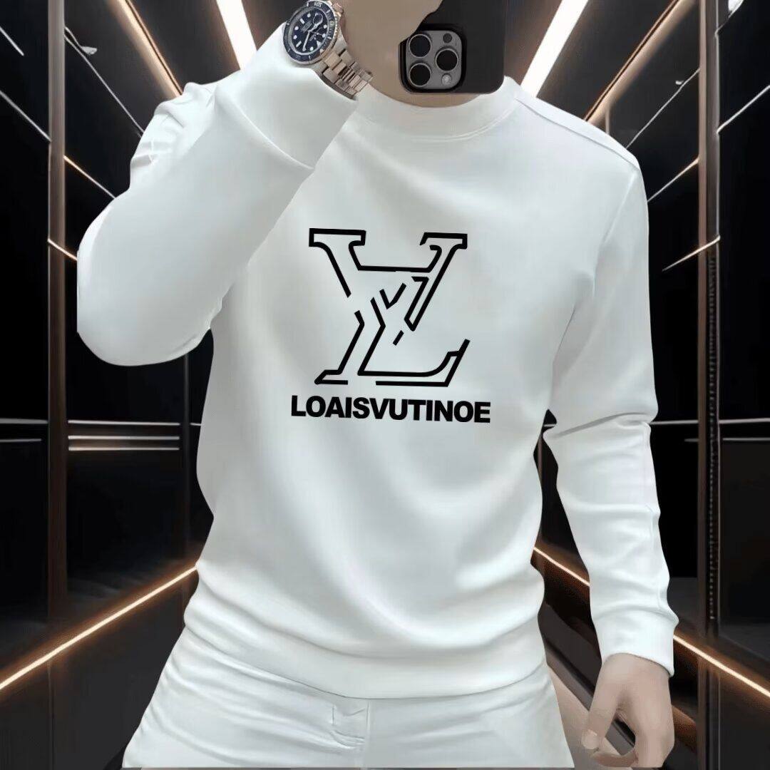 男装2025年新款长袖t恤男印花秋衣外穿春秋季薄款休闲打底衫