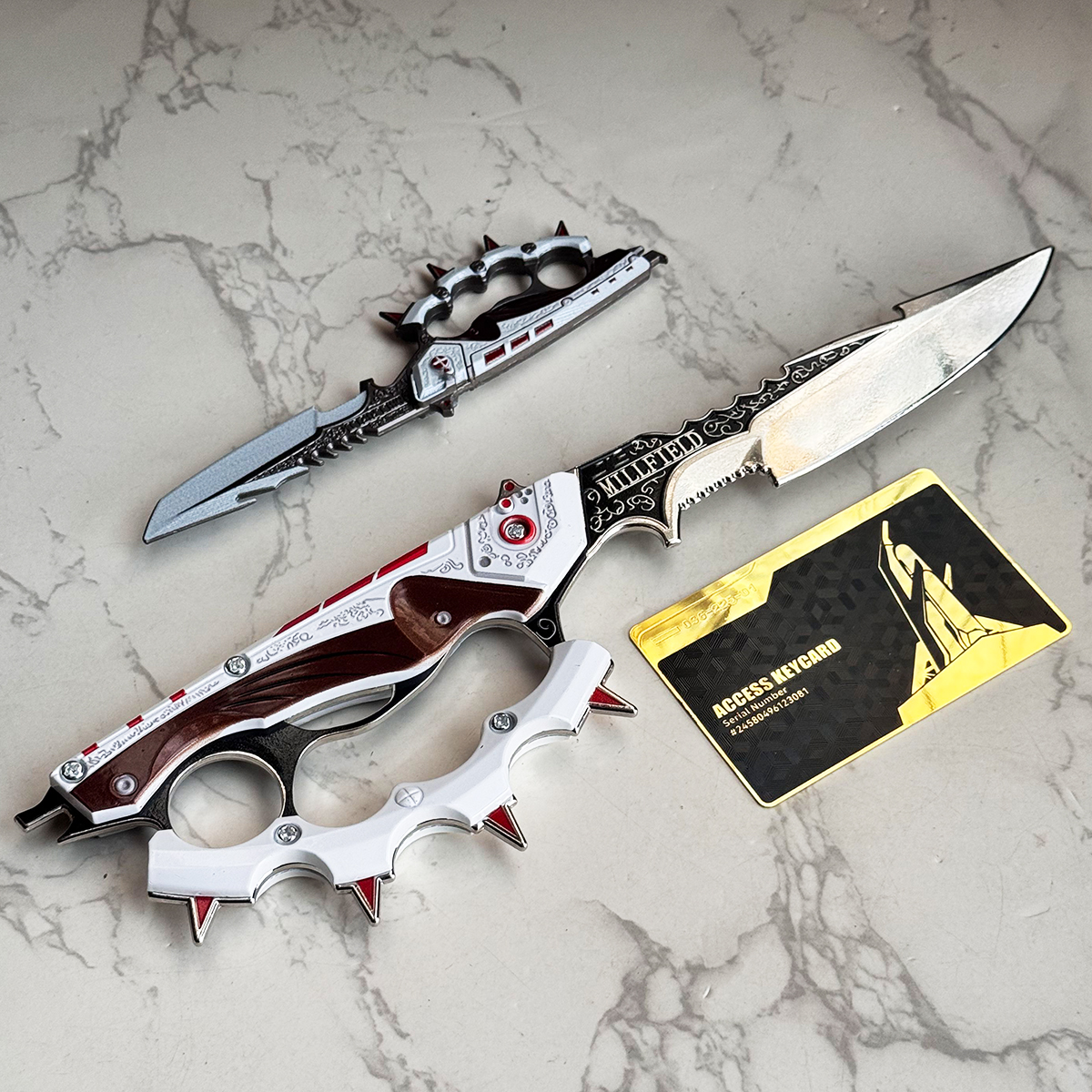 【现货】三角洲周边信条模型金属武器刀皮摆件道具大号怜悯收藏品